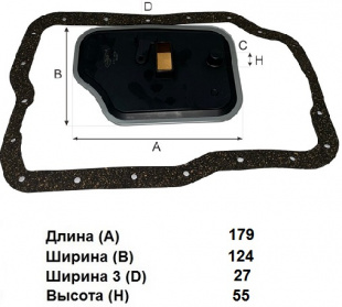 Фильтр АКПП ATG 012 \FNC121500\GOODWILL   MAZDA 3,5,6 Demio,MPV  ( JS ASAKASHI. JT318K) фото 121930