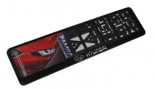 Рамка с защелкой СТД Hyundai черная фото 117680