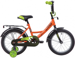 Велосипед NOVATRACK 12" VECTOR оранжевый, тормоз нож., крылья и багажник чёрн. 140640 фото 99201