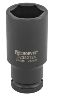 Головка торцевая ударная глубокая 1/2"DR, 26 мм, S23S2126 фото 135037