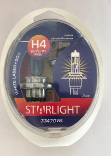 А/лампа Н4 24-75/70 р43t White Lazer +50% STARLIGHT к-т 2шт  33470WL фото 117856