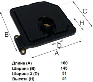Фильтр АКПП ATG 032 \463212F000\GOODWILL   HYUNDAI SOLARIS 17-/ELANTRA 15- (JS ASAKASHI  JT581) фото 121932