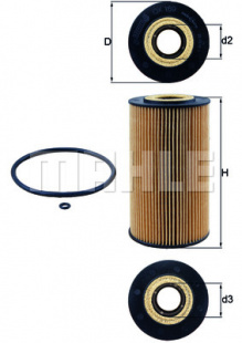 MAHLE Элемент фильтрующий масляного фильтра OX 169D ECO S0322 (HU 934 x) фото 93959