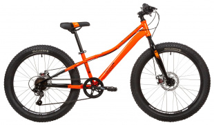 Велосипед NOVATRACK 24" DOZER  STD оранжевый,  сталь. рама 12", 6 скор., Shimano TY21/Microshift 146 фото 118796