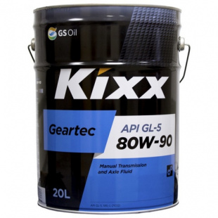 KIXX  GEARTEC GL-5  80w90  20 л (масло полусинтетическое) фото 101504