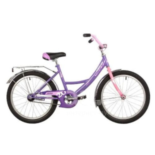 Велосипед NOVATRACK 20" VECTOR фиолет, защ А-тип, торм нож., крылья и багаж хром.,без доп кол 161822 фото 123430