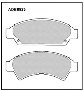Дисковые передние тормозные колодки Allied Nippon ADB0923 фото 120369