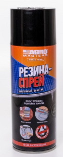 Герметик эластичный Резина-спрей ABRO MASTERS (чёрная) 450 мл LS-450-BLK-RE  фото 128295