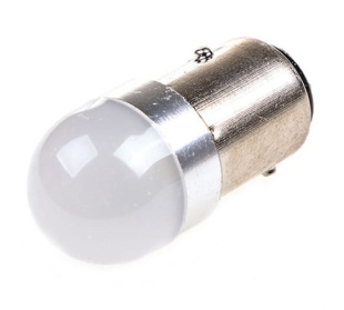 Автолампа диод S25 (P21/5W) 9V-30V 4 SMD диода BAY15d 2-конт Бел SKYWAY Прот. ст к-т 2ШТ  S08201275 фото 126562