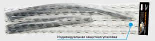 Дефлекторы окон неломающиеся Voron Glass для а/м Lada Granta 2014-н.в. /лифтбек/накладные/к-т 4шт/ фото 102874