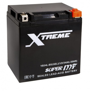 Аккумулятор Мото Xtreme 34 а/ч YB34L-BS Gel обр. фото 94935