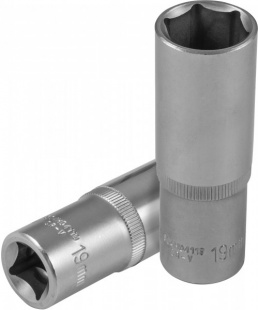 Головка торцевая глубокая 1/2"DR, 19 мм S04HD4119 фото 122590