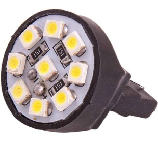 Автолампа диод T20/5(W21/5W) 12V 9 SMD , без цок.2 конт. SKYWAY белая   205091 К-Т 2ШТ S08201204 фото 127745