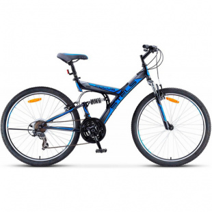 STELS Велосипед Focus 26"V 18-sp (18" Темно-синий/синий), арт. V030 фото 101550