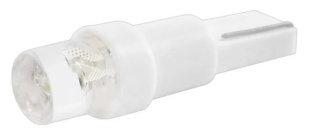 Автолампа диод T5 (W1.2W) 12V 1LED диод , без цок. SKYWAY белая (К-Т 10 шт) S08201379 фото 127575