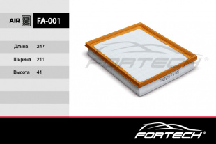 FA-001  FORTECH Ф\  возд \92060868     DAEWOO: Nexia (95-08), Espero (91-99) (MANN. C2598) фото 86400