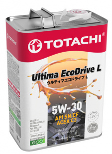 TOTACHI Ultima EcoDrive L  5w30  SN/CF,C3 GM Dexos2   4 л (масло синтетическое) фото 113991