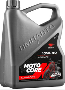 ВМП Моторное масло MOTO CORE КОМФОРТ 4Т 10w40 SL МА2 4л мин 9340 фото 136392