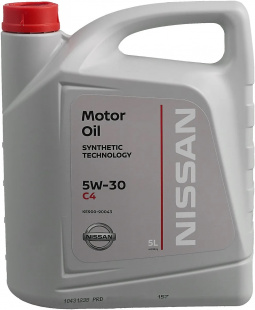 NISSAN  5W30  SM/CF С4,  5 л (масло синтетическое) пласт.канистра фото 117150
