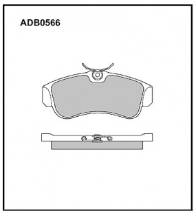 Дисковые передние тормозные колодки Allied Nippon ADB0566 фото 120356