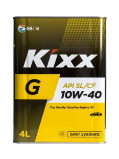 KIXX G 10w40  SL  бензин  4 л (масло полусинтетическое) фото 85515