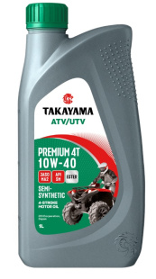 Takayama ATV/UTV Premium 4T 10W40 SM MA2 1л п/с АКЦИЯ -18% фото 136312