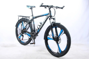 Велосипед 26" Rook MS265D, черный/синий MS265D-BK/BU фото 125513