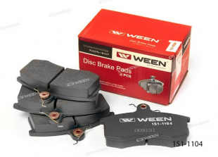 Колодки тормозные дисковые передние WEEN Ваз 2108-21093 (комплект)    151-1104  фото 93330