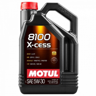 MOTUL 8100 X-cess 5w30  SL/CF, A3/B4   4 л (масло синтетическое) 113529/108945 фото 86909