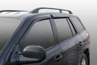 Дефлекторы на боковые стекла CORSAR Hyundai Santa Fe (SM)00-04г./Classic(07-13г.)DEF00516 АКЦИЯ -40% фото 110455