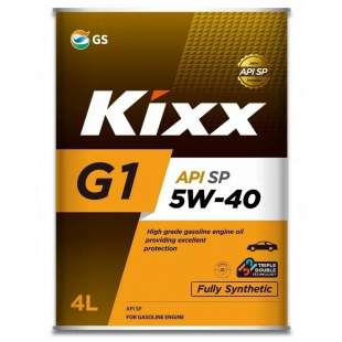 KIXX Synthetic G1 5w40  SP бензин  4 л (масло синтетическое) фото 112908
