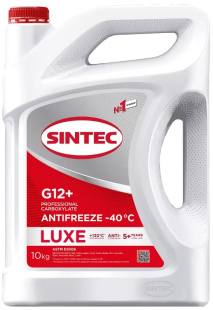 Sintec Антифриз Luxe G12+ red -40 10кг ^ фото 131902