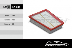 FA-031   FORTECH Ф\ возд\8200166615     RENAULT Megane (02~),Scenic (03~) 1.5 dCi,1.6, 2.0 ( C2512) фото 88909