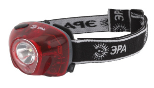 Фонарь G3W  ЭРА Налобный [ 3хААА, 3 режима, бл] красный фото 130171