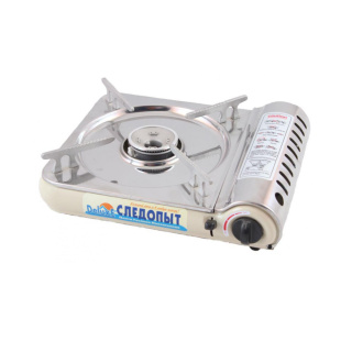 Плита наст. газовая "СЛЕДОПЫТ - DeluxE", (с подогревом) нерж. сталь/6/ фото 128626