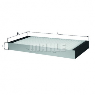 MAHLE Элемент фильтрующий салонного фильтра LA 67 S0322 (CU 40 110) фото 106584