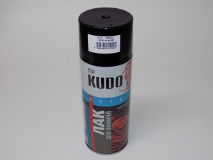 KUDO KU-9021 Лак для тонировки фар черный 520 мл (аэрозоль) фото 93251