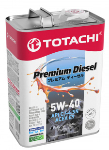 TOTACHI Premium Diesel 5w40  CJ-4/SM   4 л (масло синтетическое) фото 114724