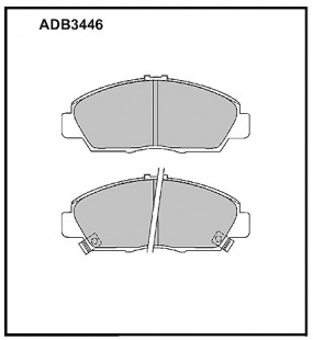 Дисковые передние тормозные колодки Allied Nippon ADB3446 фото 120421