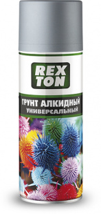 Грунт серый REXTON RT-140.20 520 мл (алкидный,аэрозоль) фото 84332
