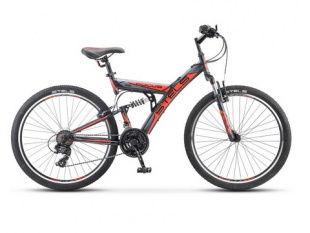 STELS Велосипед Focus 26"V 18-sp (18" Оранжевый/черный), арт. V030 фото 120913