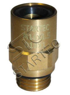 Фитинг латунный  с пласт. вставкой наружная м16х1.5 D=12х1.5 INF.21.1612 фото 124693