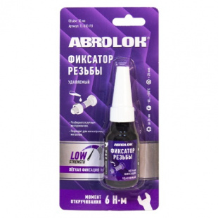 Фиксатор резьбы фиолетовый (удаляемый) ABRO MASTERS 10 мл TL-010-PU фото 122131