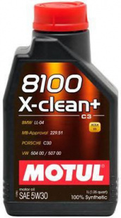 MOTUL 8100 X-Clean Plus 5w30  C3   1 л (масло синтетическое) 111683/106376 фото 114745