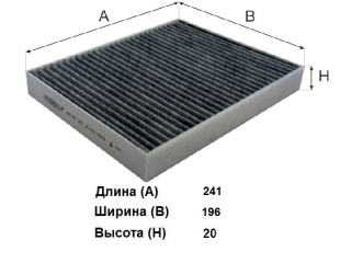 Фильтр салона уголь AG 047 CFC \301001199AA\GOODWILL   EXEED TXL,VX (20-)  (JS. AC0359C) фото 129504