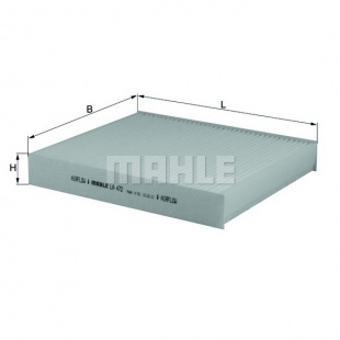 MAHLE Элемент фильтрующий салонного фильтра LA 472 Z0322 (CU 2442) фото 110292