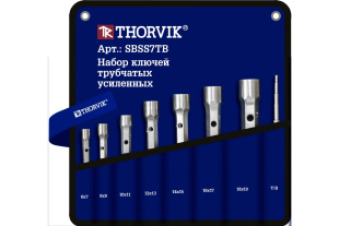 Набор ключей трубчатых усиленных в сумке, 6-19 мм, 7 предметов SBSS7TB фото 125607