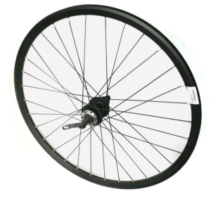Колесо 27.5" задн двойн алю.,пистон.обод алю.втулка,промподш.,эксц-к, D-brake,под касс  фото 124041