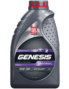 ЛУКОЙЛ Genesis UNIVERSAL  5w30  SL/CF, A5/B5   1 л ( масло на основе синтетич. технол.) фото 120009