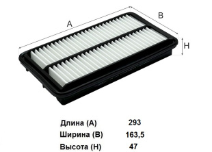 Фильтр воздушный AG 938 \172205J6A10\GOODWILL    HONDA Odyssey V  (JS. A2815)  (SAKURA. A-90310) фото 126894
